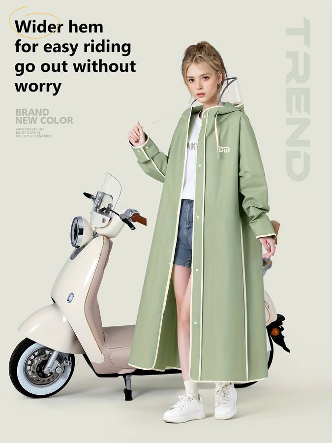Raincoat Green Size Asian M
