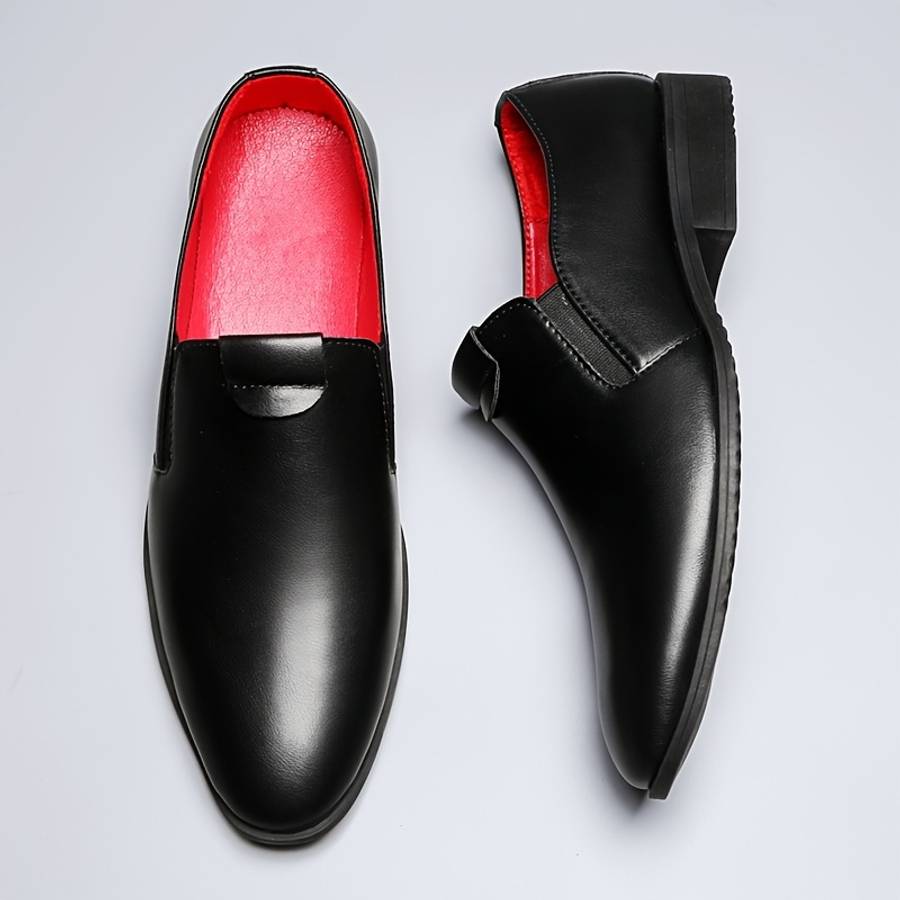 Mens Leather Shoes Color Black Sizeuk 8.5