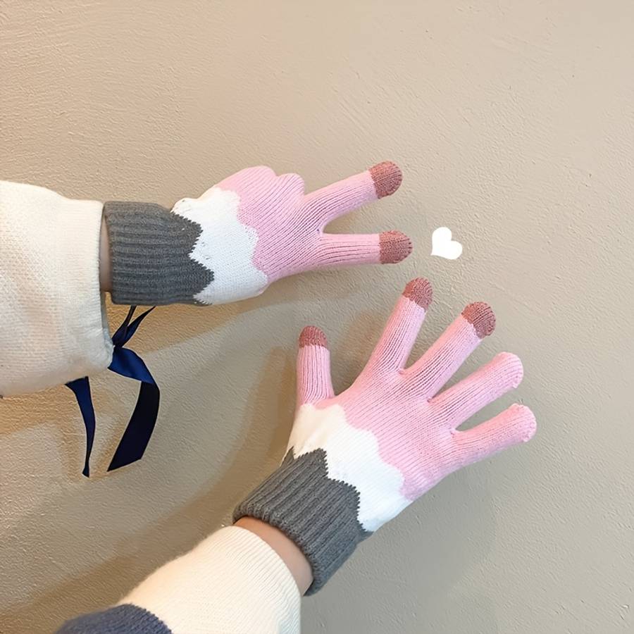 Gloves Color Pink