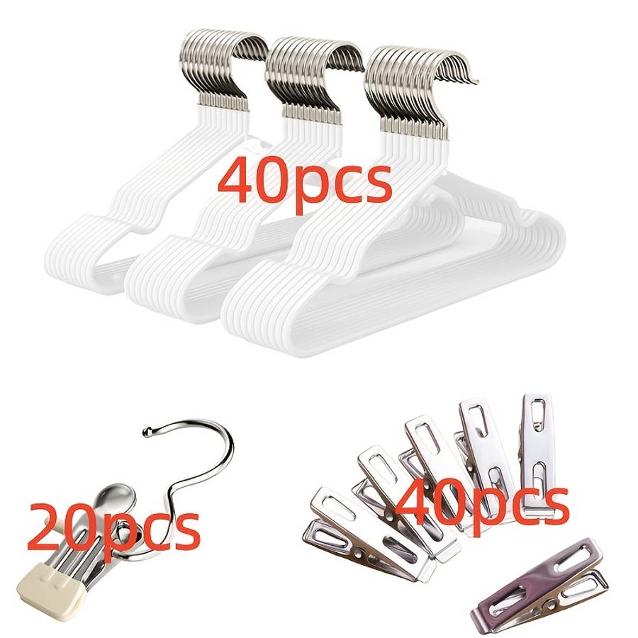 Clothes Rack White Suit Model 100Piece Set