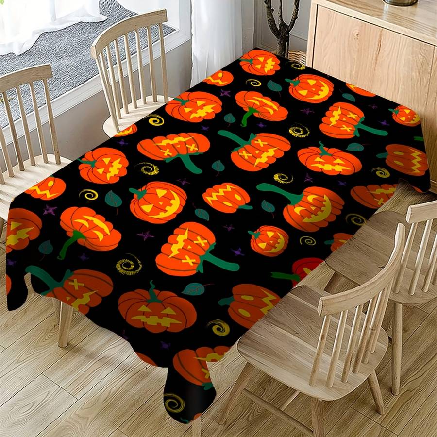 Halloween tablecloth decoration size 55.1 x 55.1in or 140 x 140cm