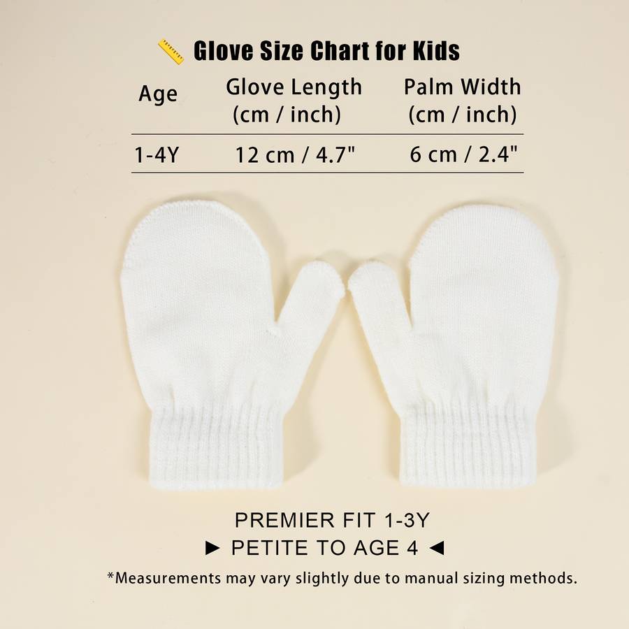 Winter Gloves Color Black Add Grey Add White Size 1 To 3Y