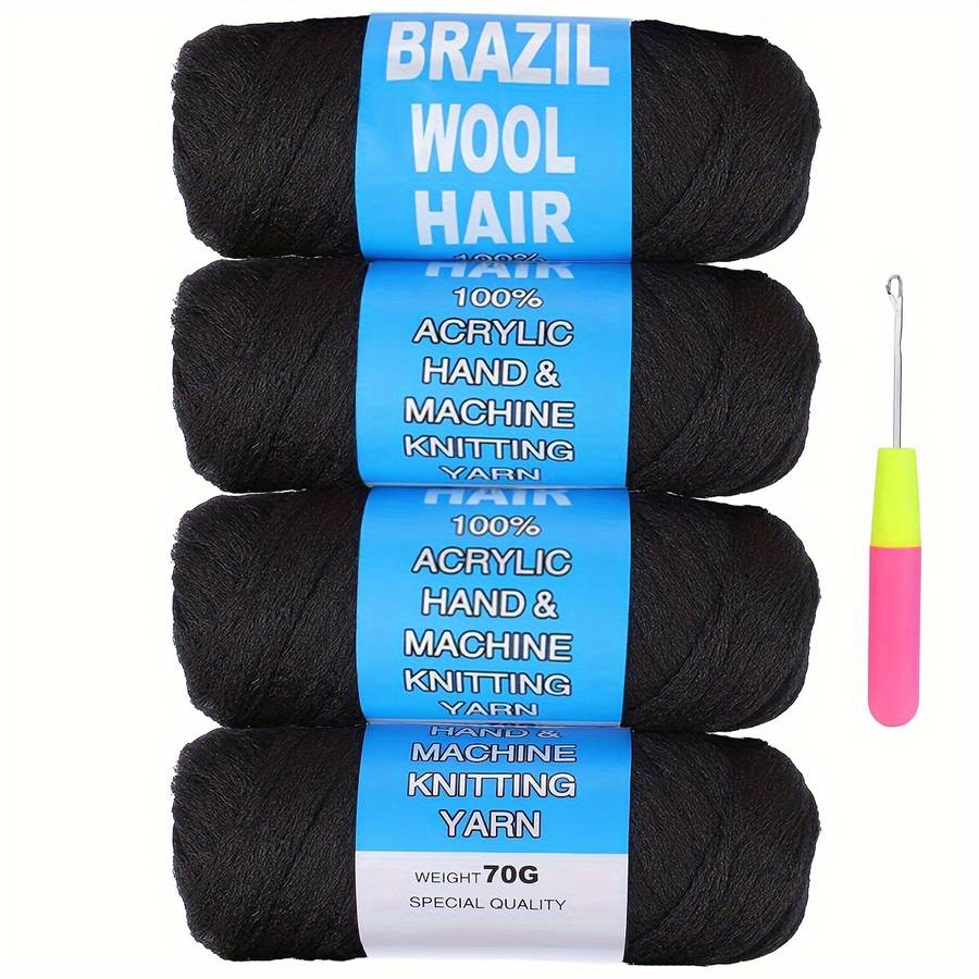Hair Braiding Products Color 4Rollblack Hair Length20.32Cm