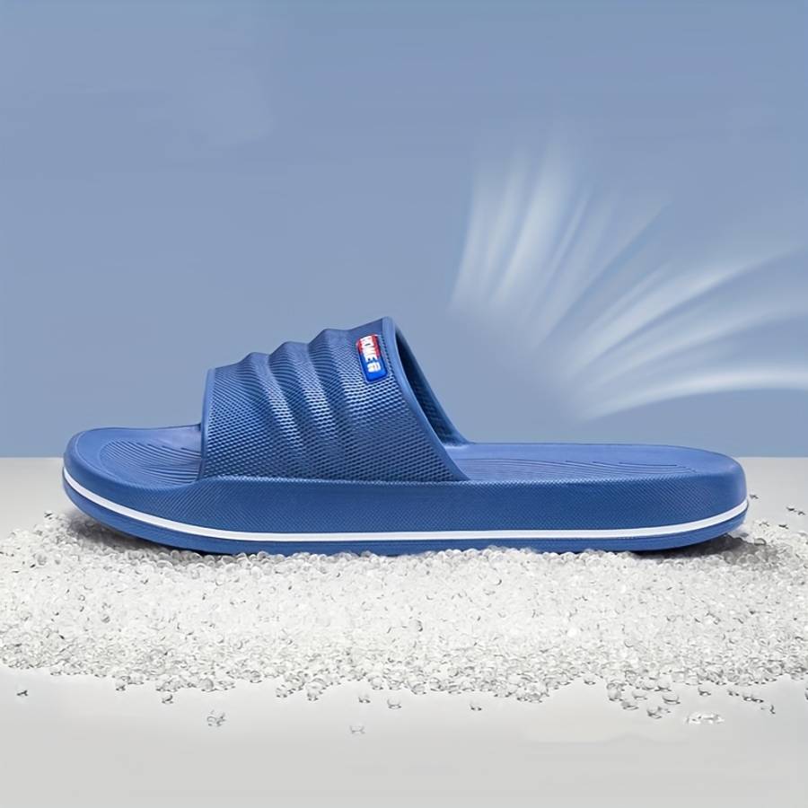 Men Slippers Summer Style Khaki Size Uk 4.5 To 5