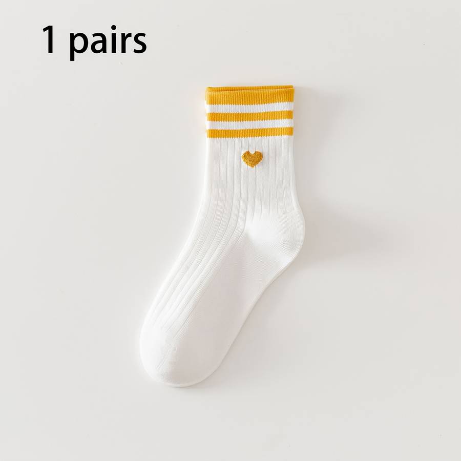 Women S Socks Color 1 Pair Of Yellow Size Onesize