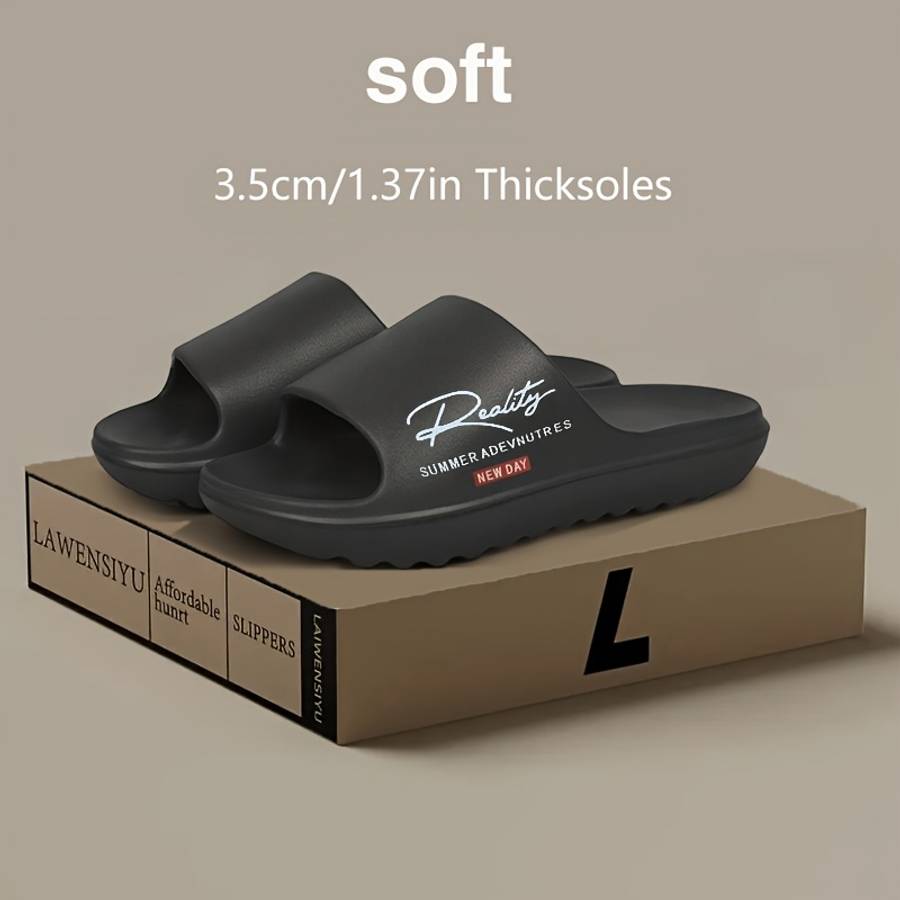 Men Slippers Summer Style Beige Size Uk 7.5 To 8