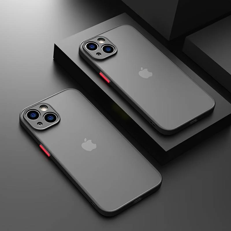 1Pc Black For iPhone 13 Mini Silicone Matte Phone Case