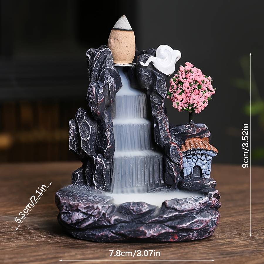 Incense Burner Color  White Flower
