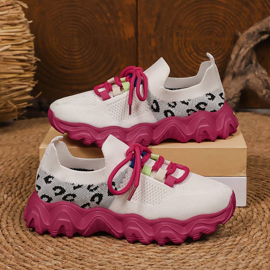 Women S Sneakers Color Pink White Sizeuk 3