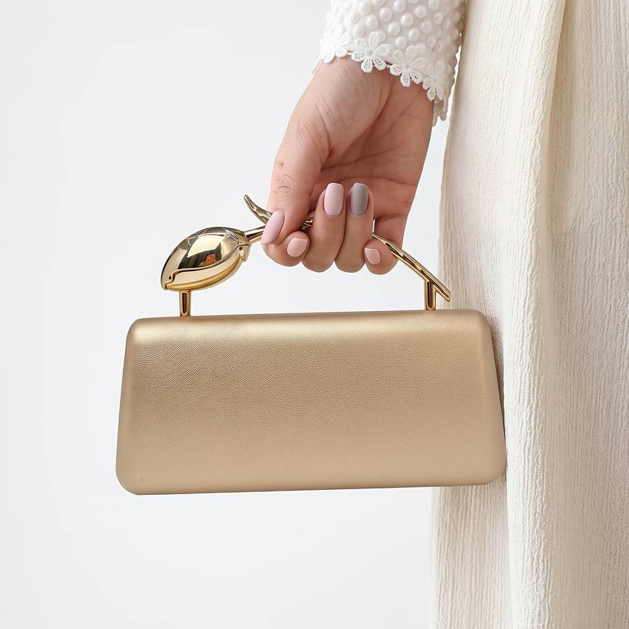 Women S Handbags Flower Plain White