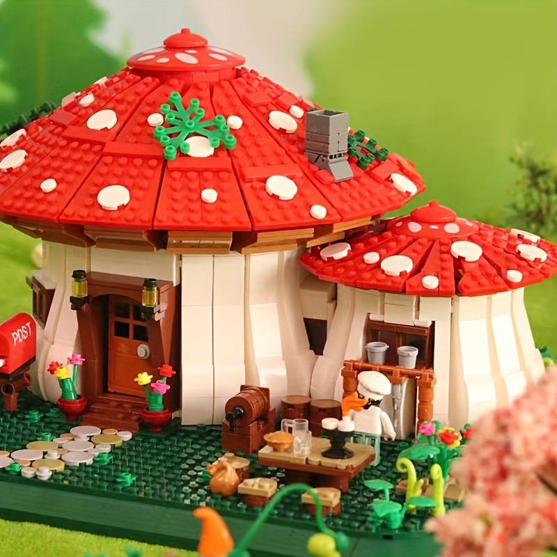Building Toy Architectural Model Toy Set Style Mushroom House
