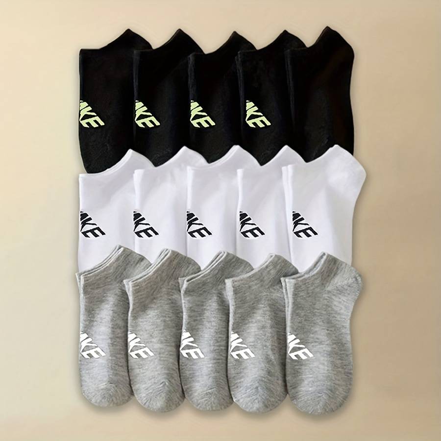 15 Pairs Mixed Color One Size High Elastic Socks