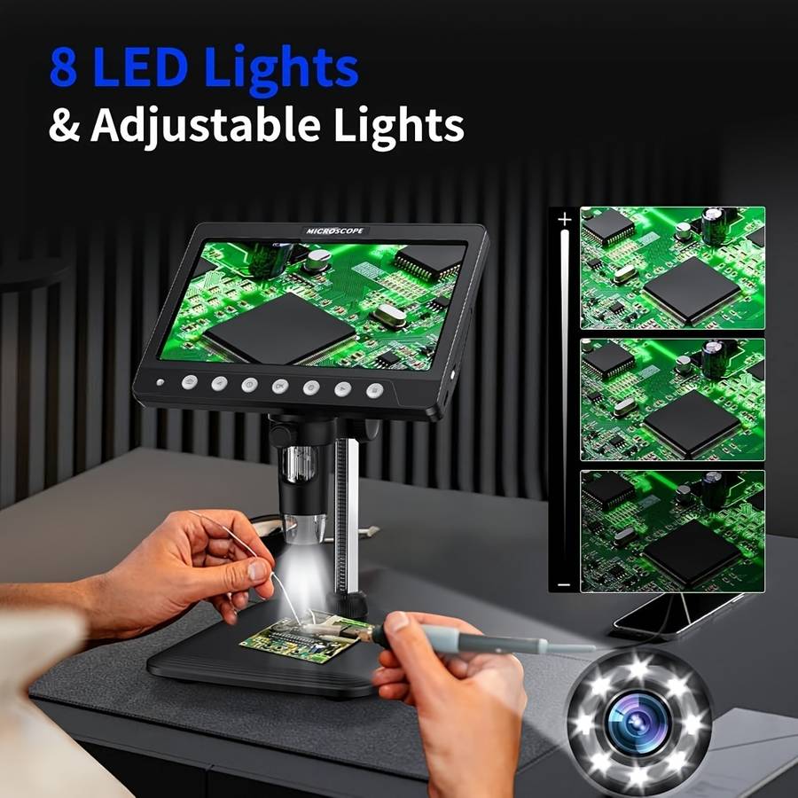 Digital Microscope 4K 17 78 Cm Hd Ips Coin Error Model Xwj 330 Black