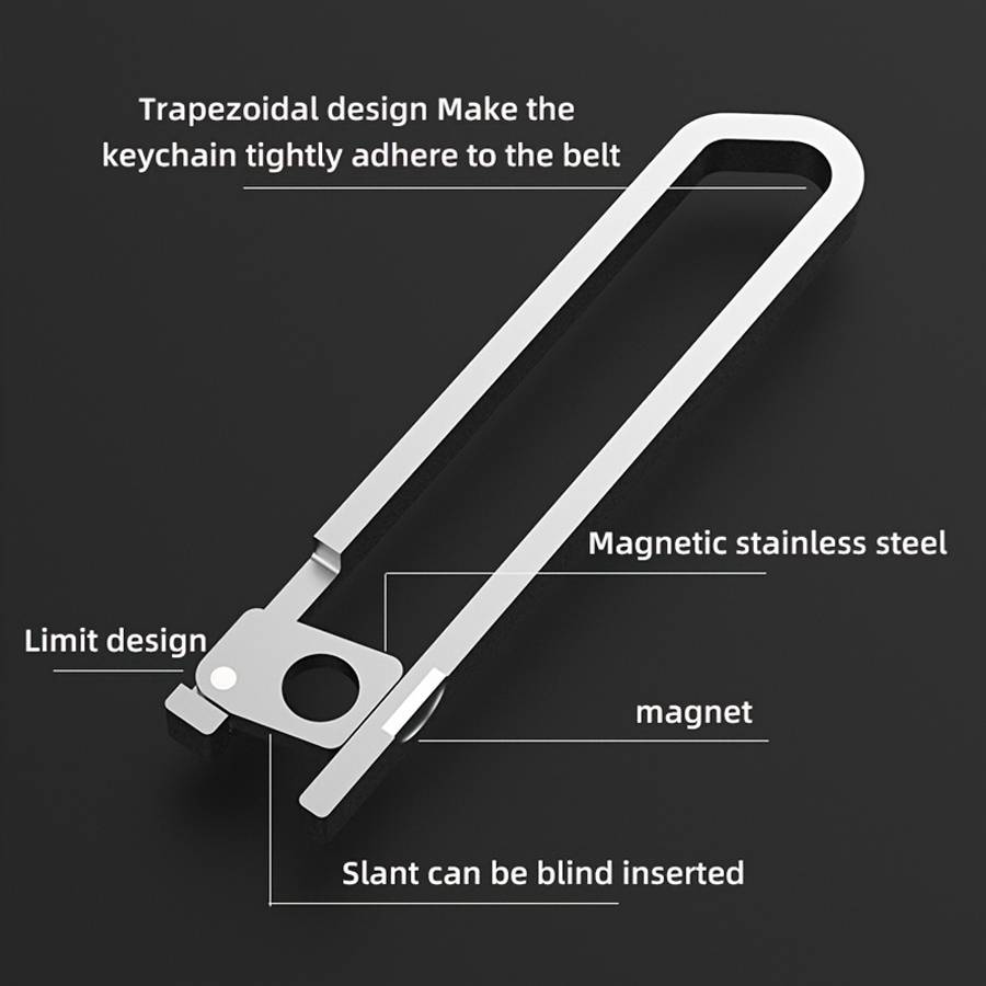 Keychain Ornament Items Titanium Alloy Beltinserting Magnetic Keychain 1 Piece