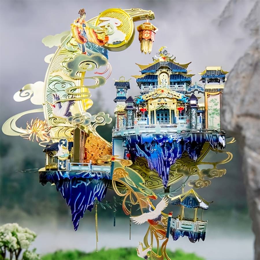 Building Toy Architectural Model Toy Set Items Moon Palace