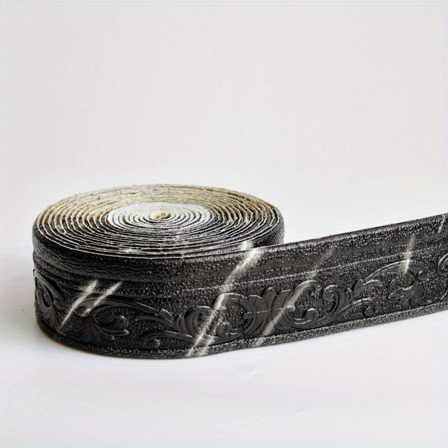 Skirting Board Extra Long Carved Waistline Black And White 5 Meters