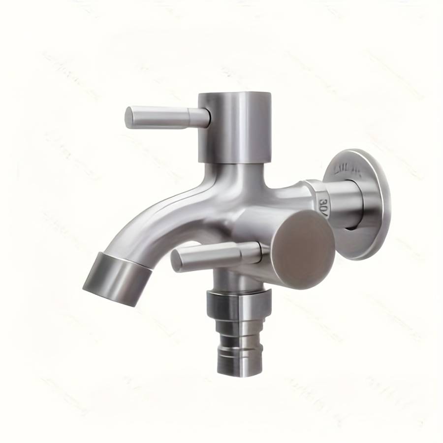 Heavy-Duty Outdoor Faucets Silvery