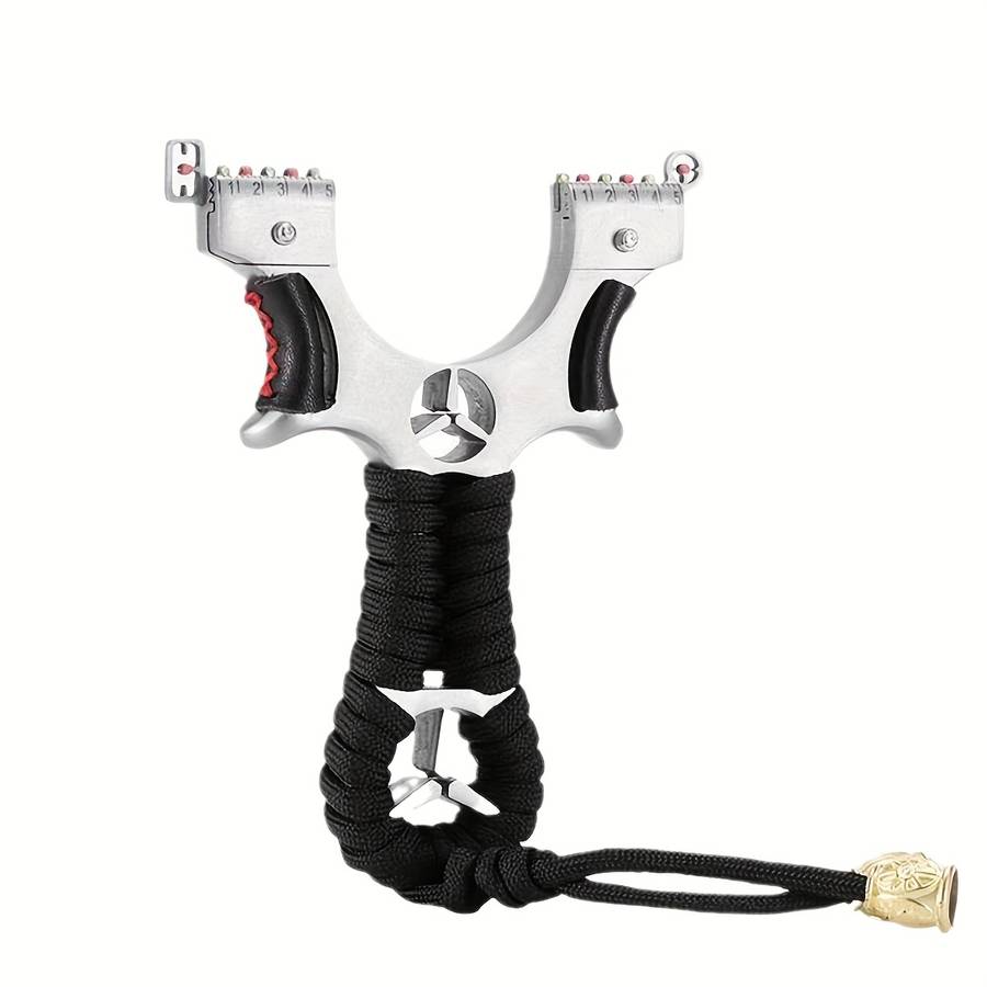 Slingshot Color Star Aluminum Alloy Slingshot  Add  2 Rubber Bands 100 Mud Balls