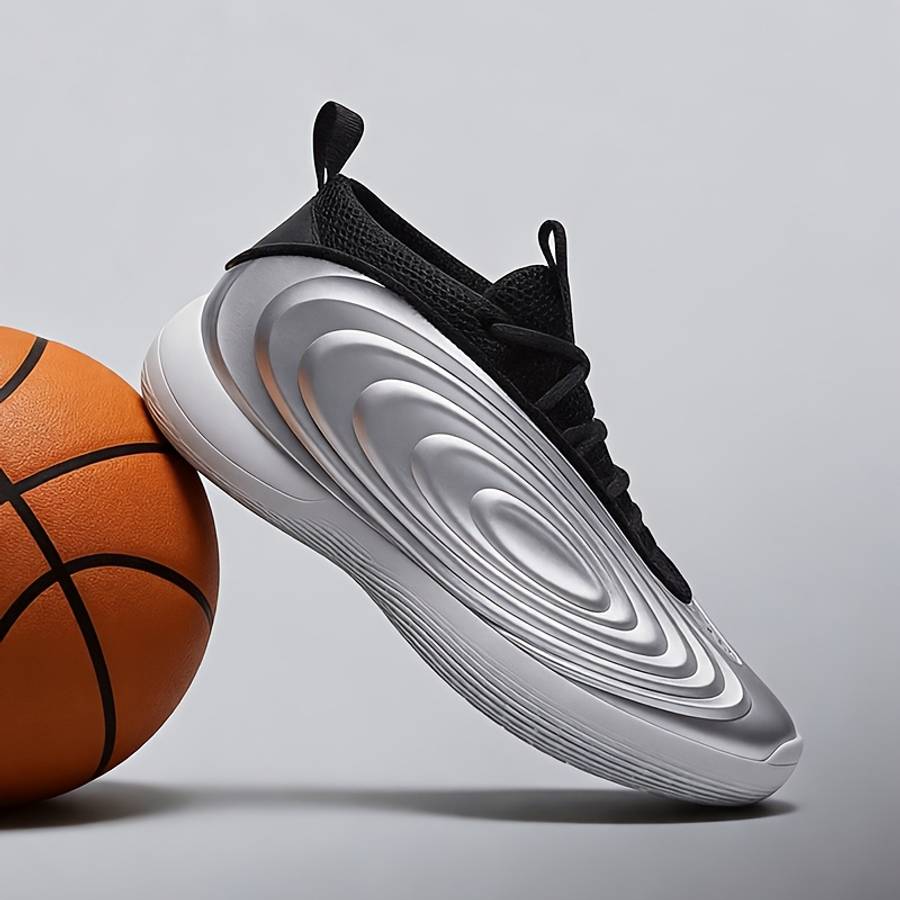 Basketball Shoes Color Black And Silvery Sizeuk 12.5