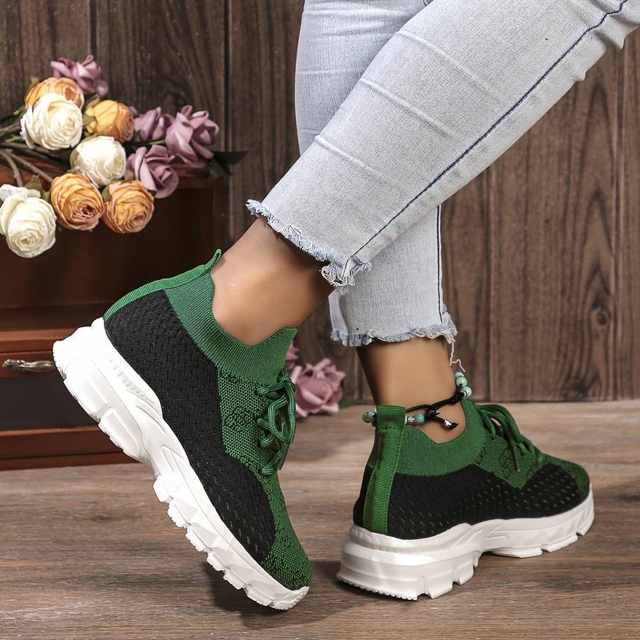 Women S Sneakers Color Dark Green Sizeuk 3.5