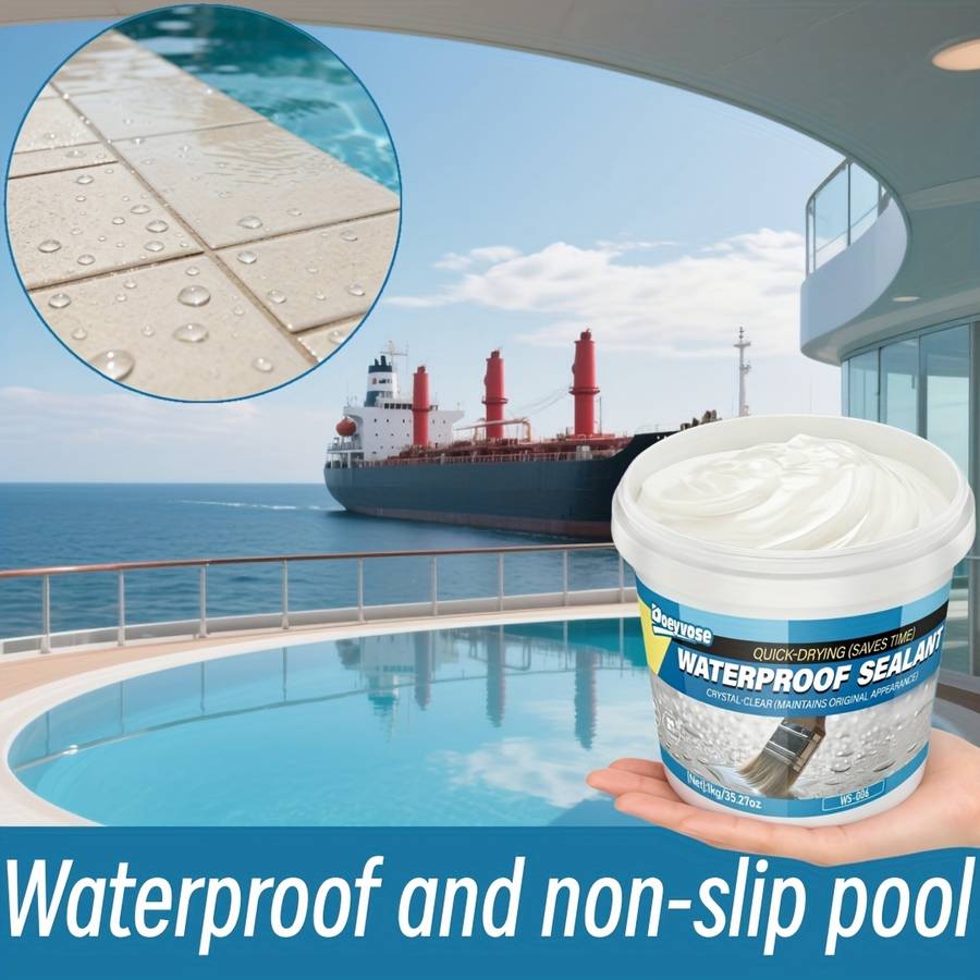 Waterproof Repair And Sealing Supplies Capacity 1Kg 35.27Oz Add Tools