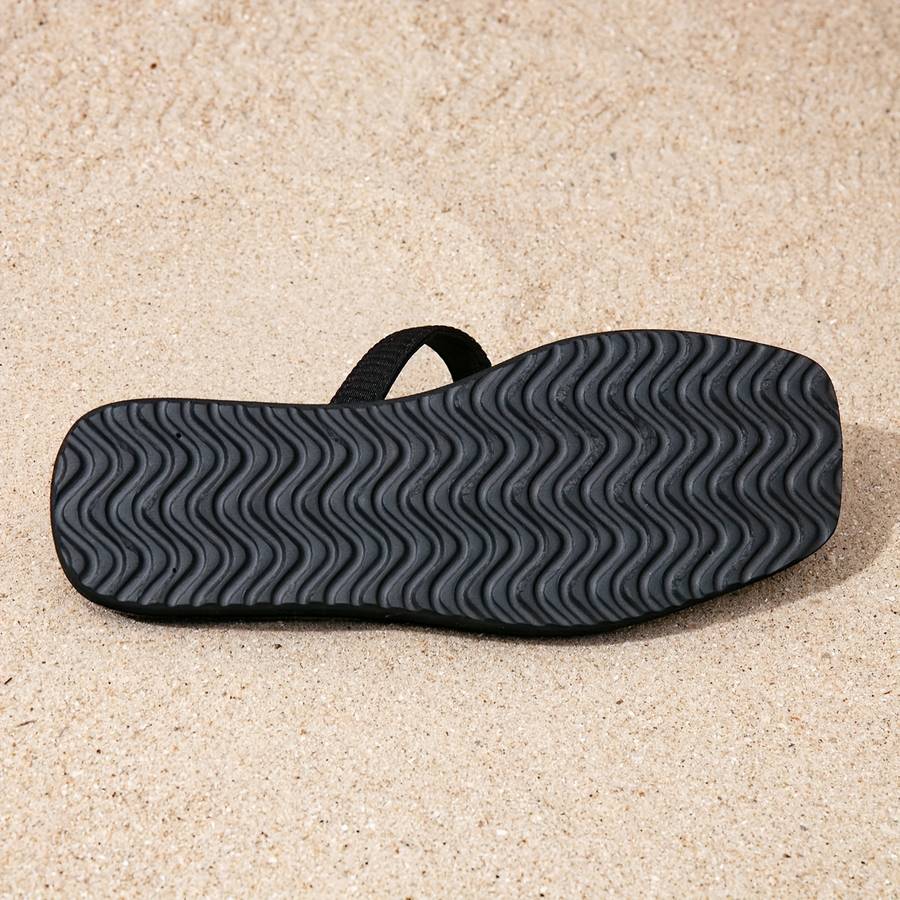 Ladies Summer Flip Flops Black Uk 3