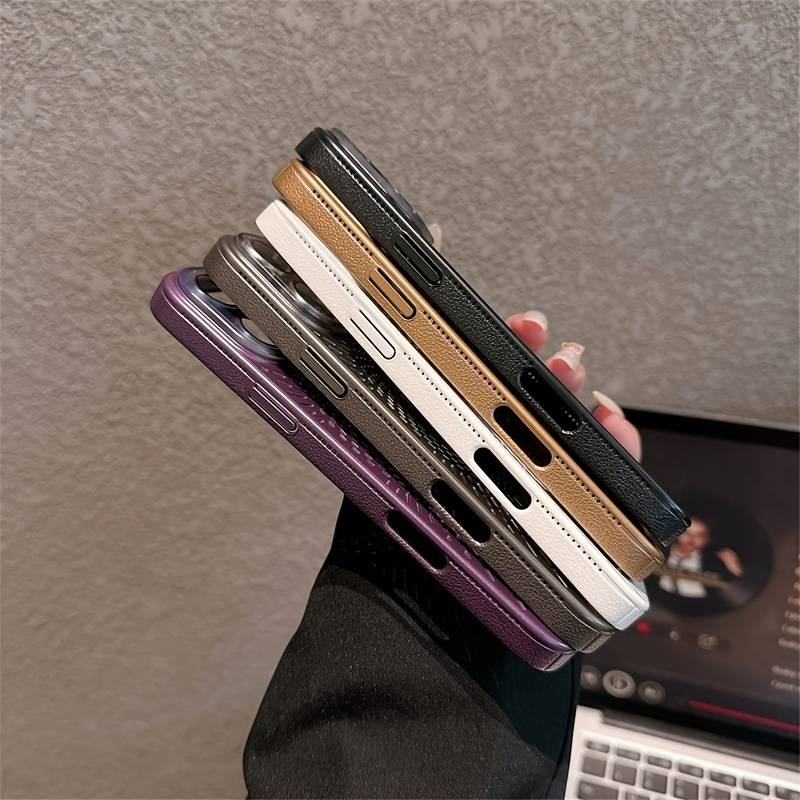 1Pc Golden For iPhone 16 Hollow Heat Dissipation Phone Case