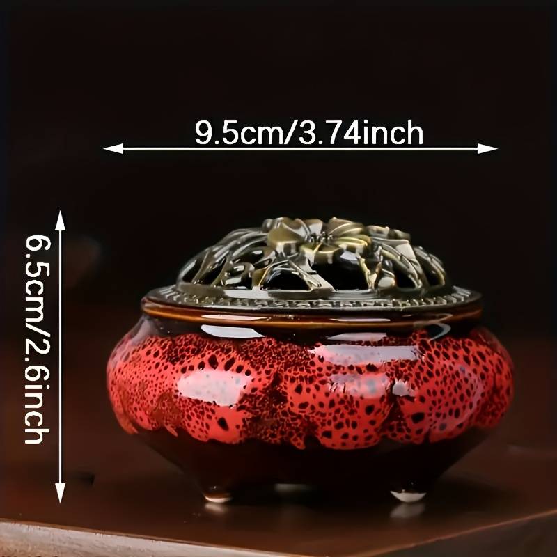 Incense Burner Model  Amber Yellow Kiln Transformation Yellow