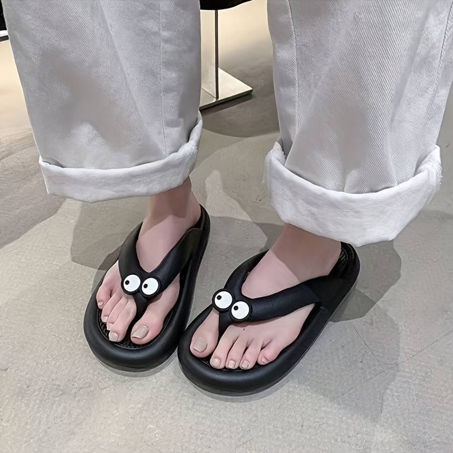 Ladies Summer Flip Flops Beige Uk 5.5-6