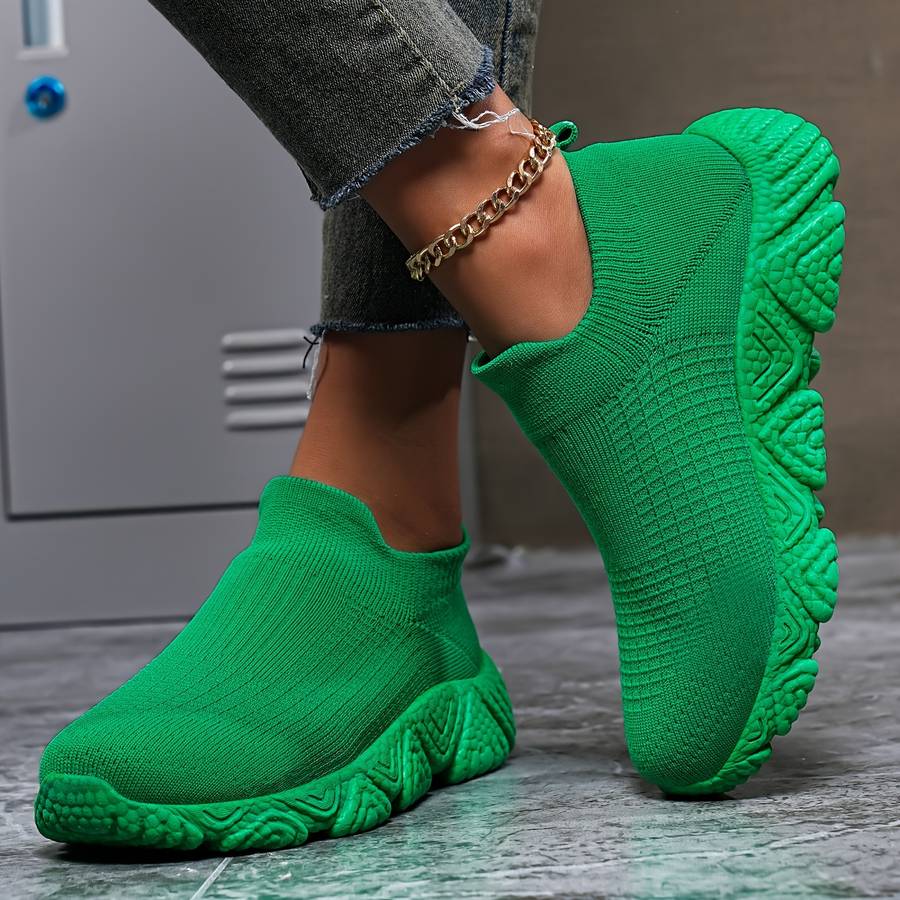 Women S Sneakers Color Green Sizeuk 9