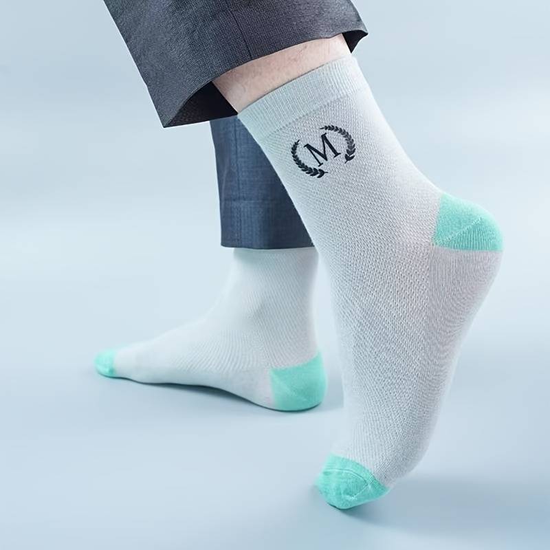 5 PairsColor Mixed Pack One Size High Elastic Socks
