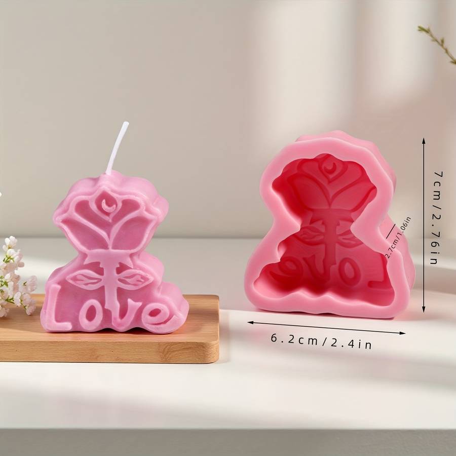 Suitable For Baking Molds Color Pink Style Hello Rose Heart