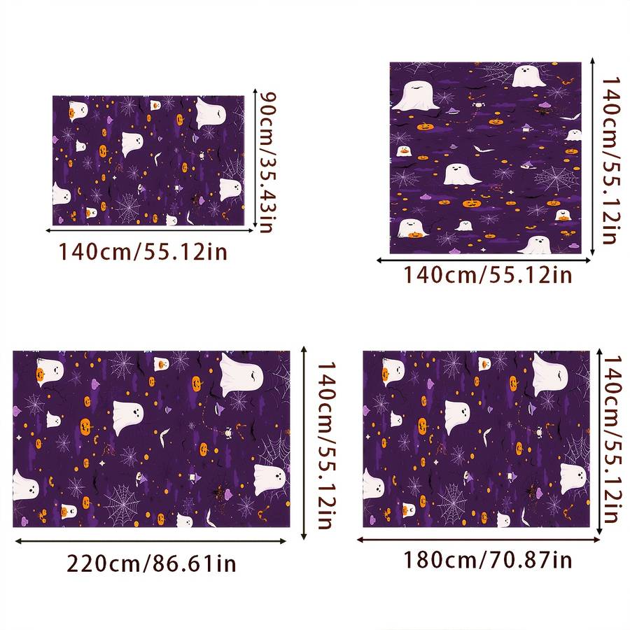 Halloween tablecloth decoration size 140cm x 180cm