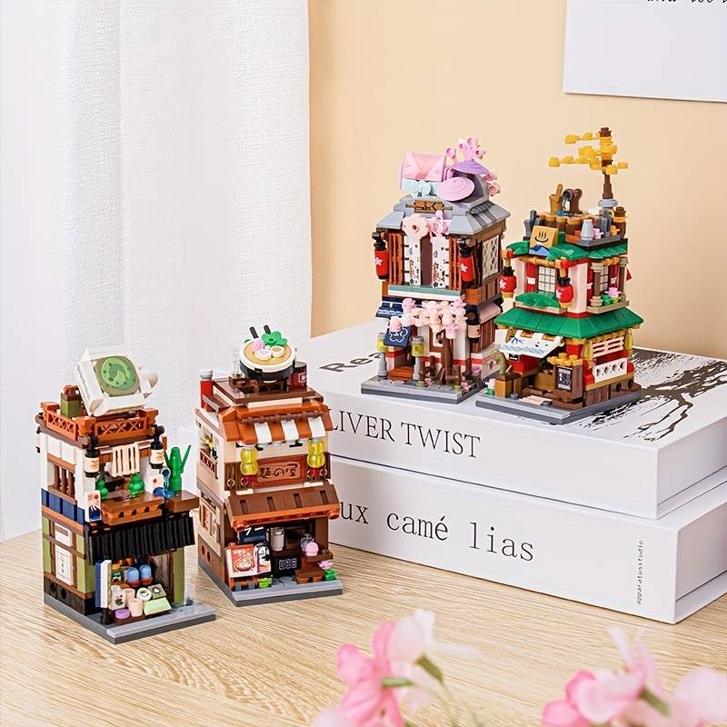 Building Toy Architectural Model Toy Set Style 1653 Hot Spring House