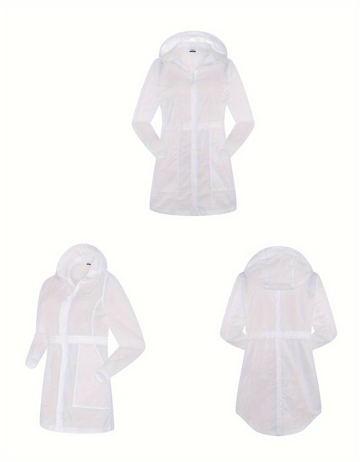 Raincoat White Size Asian S