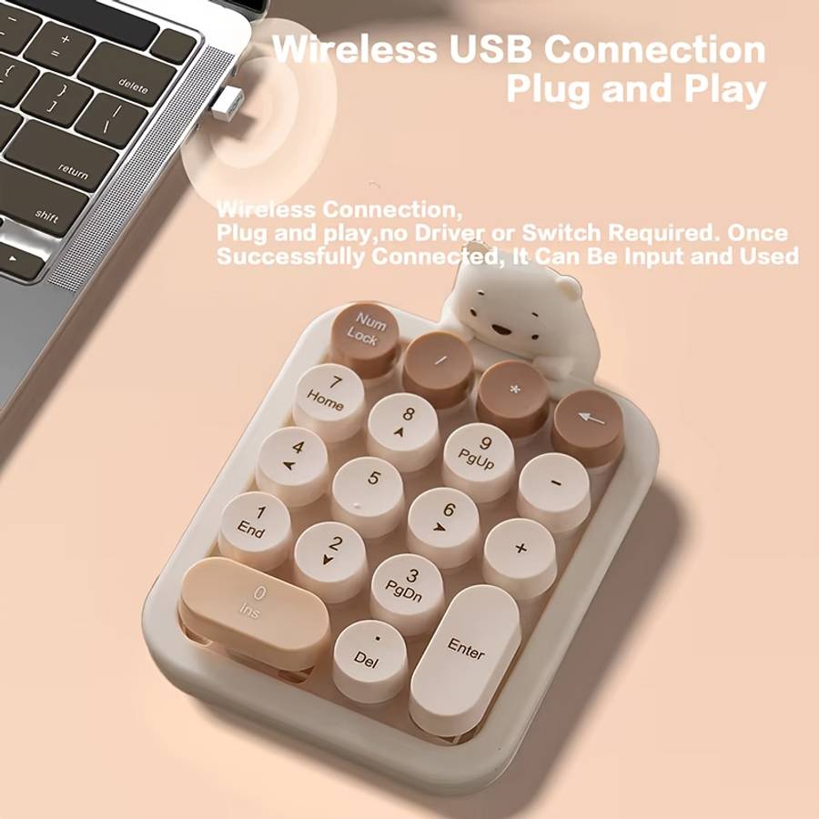 2.4G Portable Numeric Keypad Blue