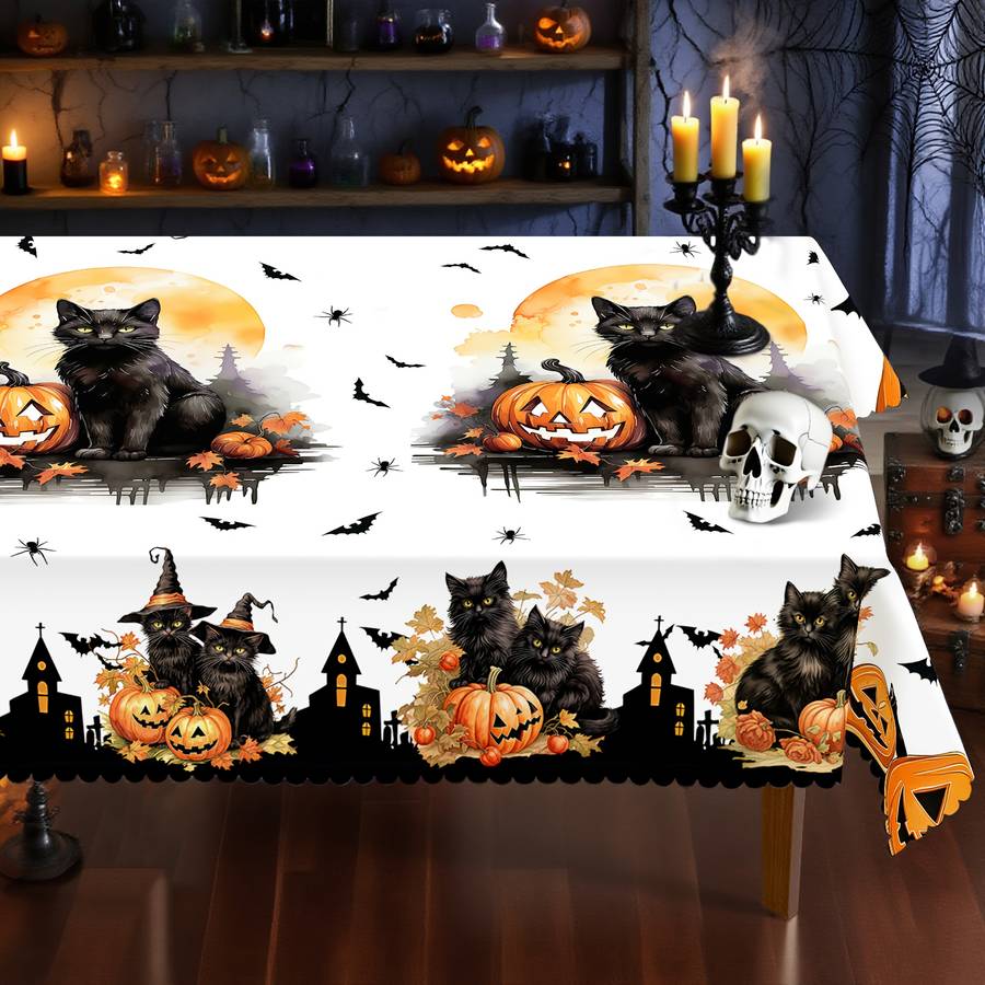 Halloween tablecloth decoration size Rectangle 60x86in or 150x220cm