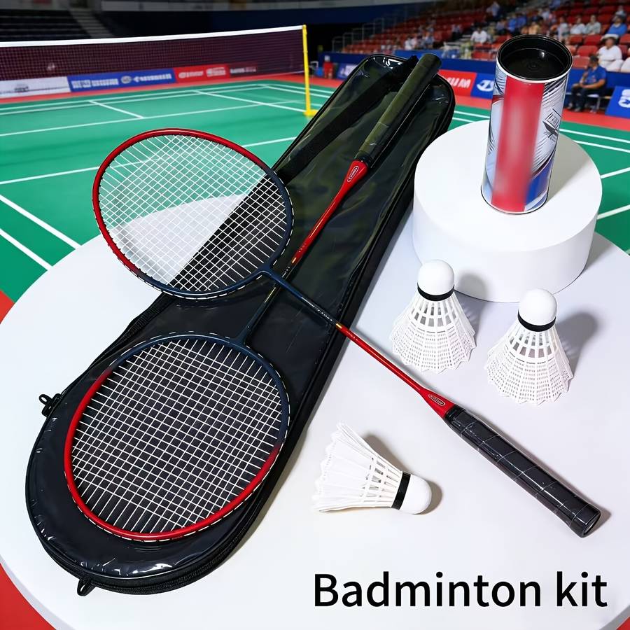 Badminton Racket Model 2 Rackets  Storage Bag  3 Balls Applicable Peopleadult