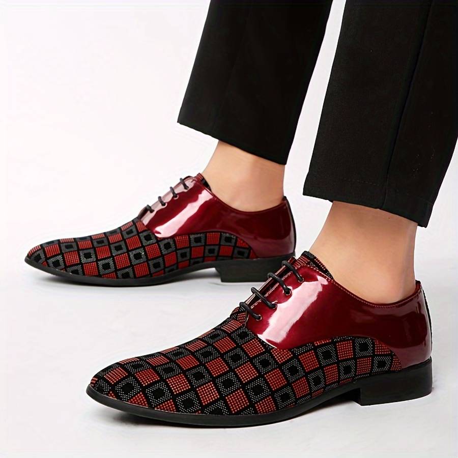 Mens Leather Shoes Color Black Sizeuk 6.5
