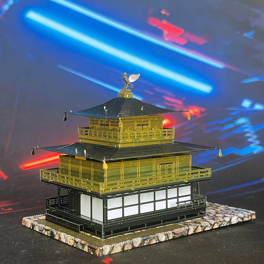 3D Building Model Puzzle Set Model Kinkaku Ji Temple  Japan