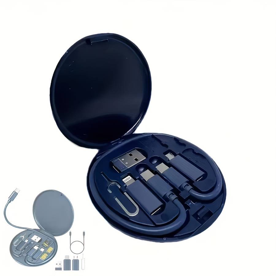 Charging Cable Color Dark Night Black 5 In 1 Fast Charging Kit Items5 In 1 Fast Charging Kit