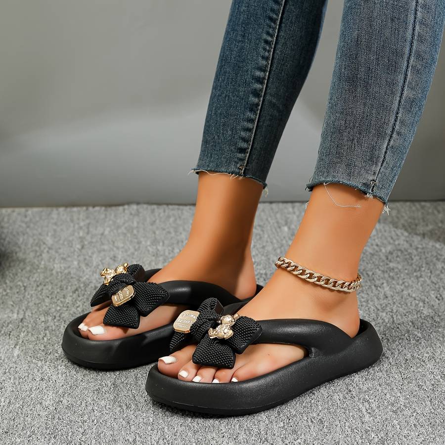 Ladies Summer Flip Flops Pink+Rose Red Uk 3.5-4