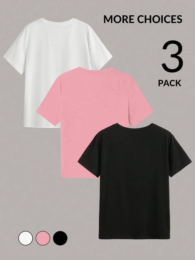 Womens T Shirt Color Mixed Color Sizem