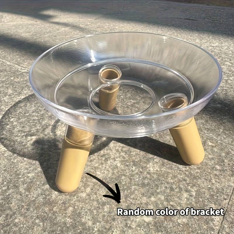 Pet supplies Model Transparent bowl  Add  light    colored shelf