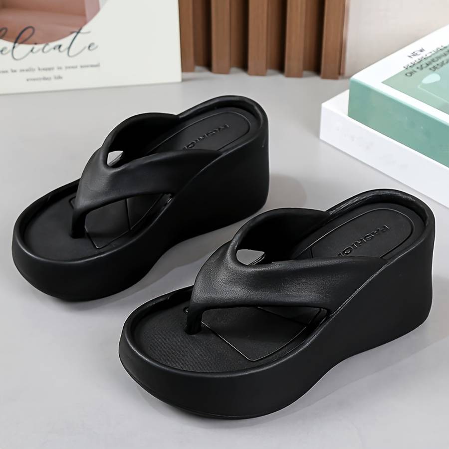 Ladies Summer Flip Flops White Uk 4.5-5