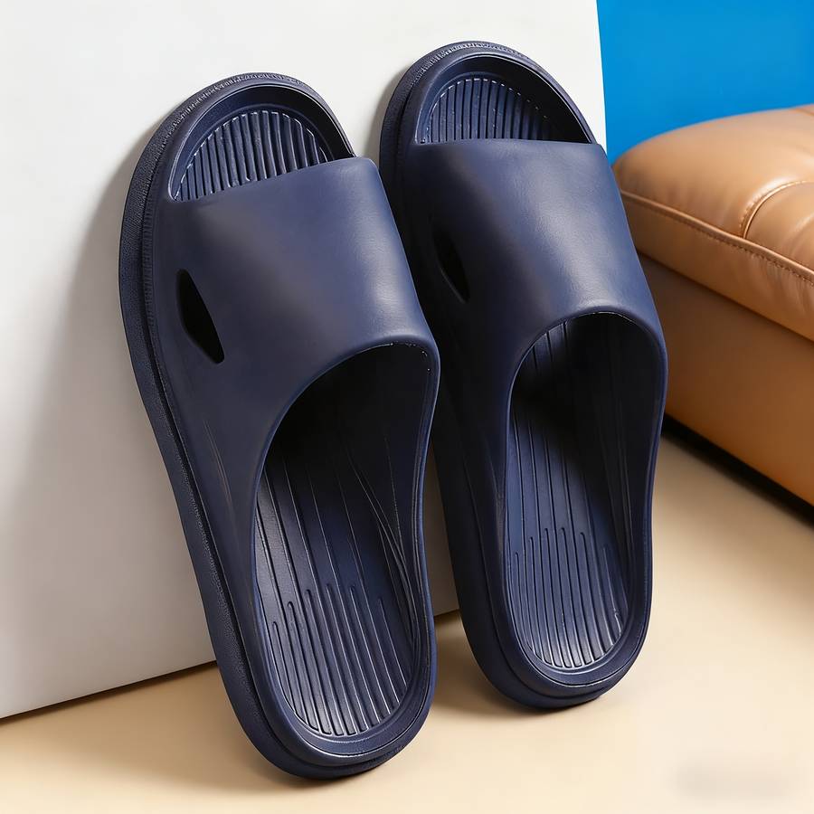 Men Slippers Summer Style Grey Size Uk 6.5 To 7