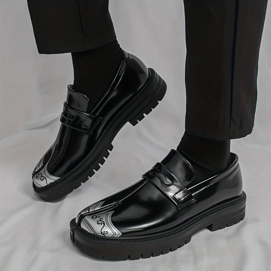 Mens Leather Shoes Color Black Sizeuk 5.5