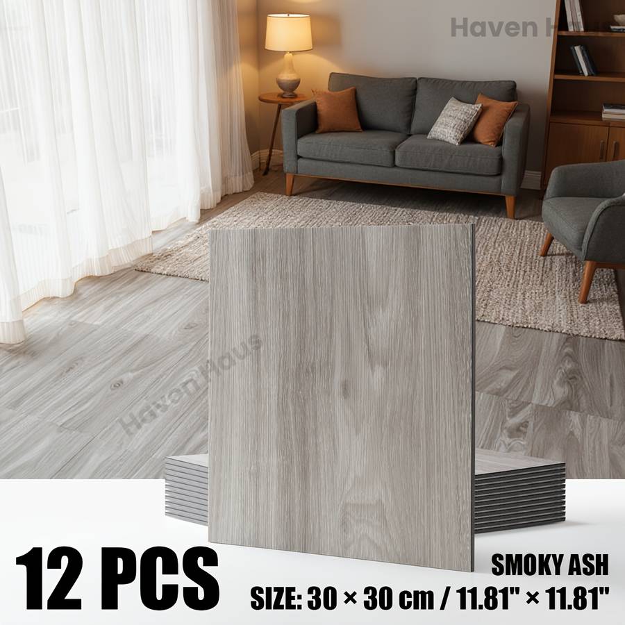 Self Adhesive Floor Stickers Sunset Cherry 12Pcs
