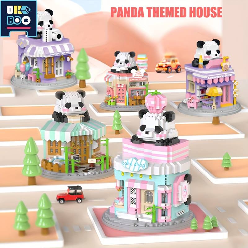 Building Toy Architectural Model Toy Set Style Coffee House