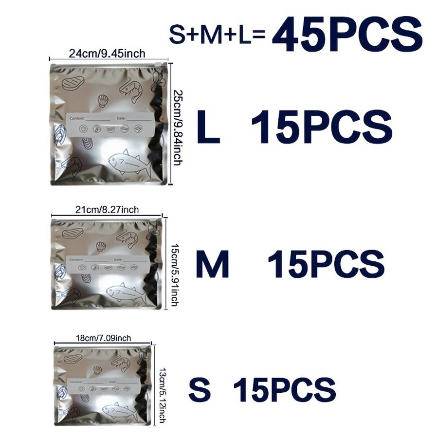 Food Storage Bags Model 18Cm*13Cm7.09In*5.12In45Pcs